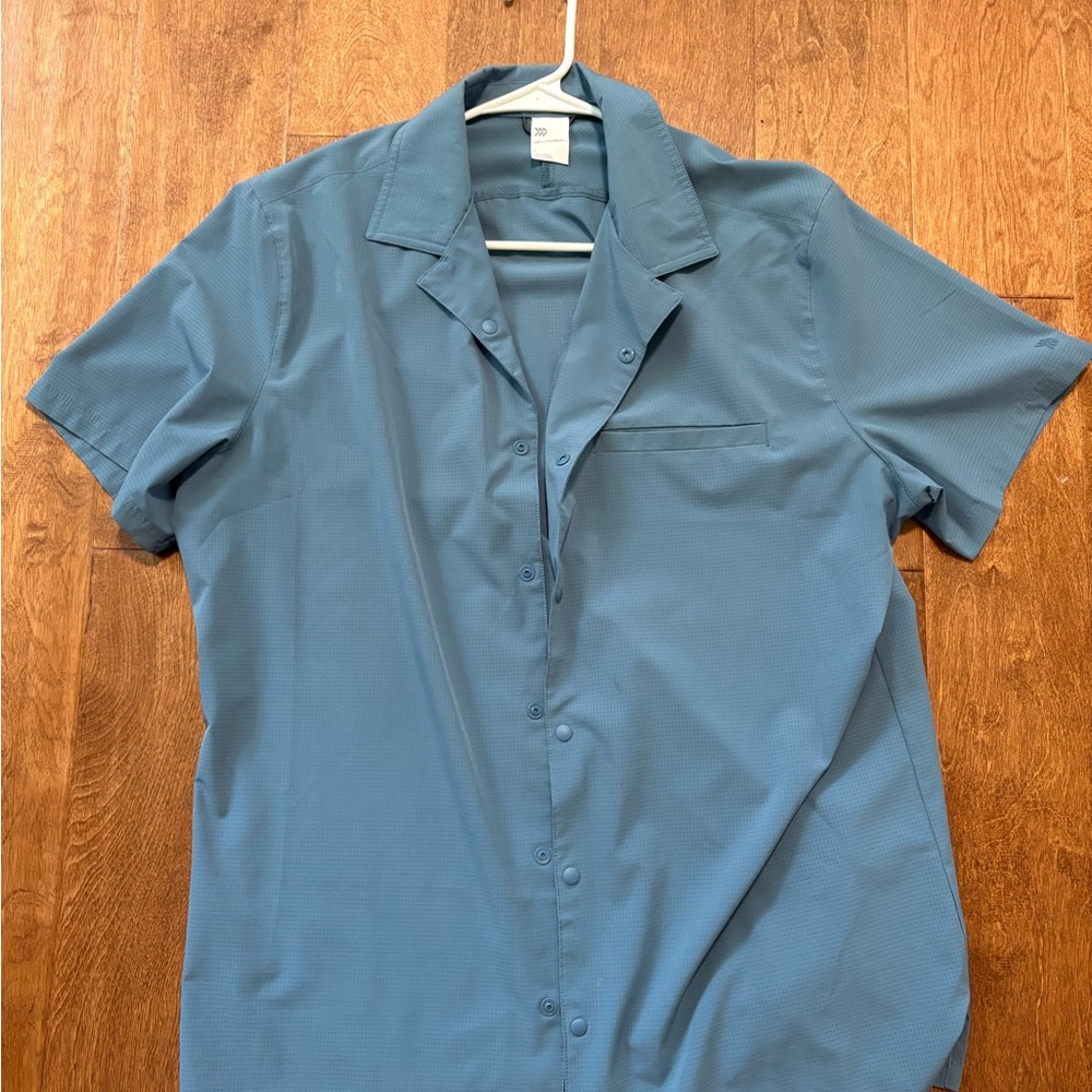 Target Men's Casual Blue Button Down Shirt